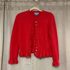 CeCe Vibrant Red Knit Sweater